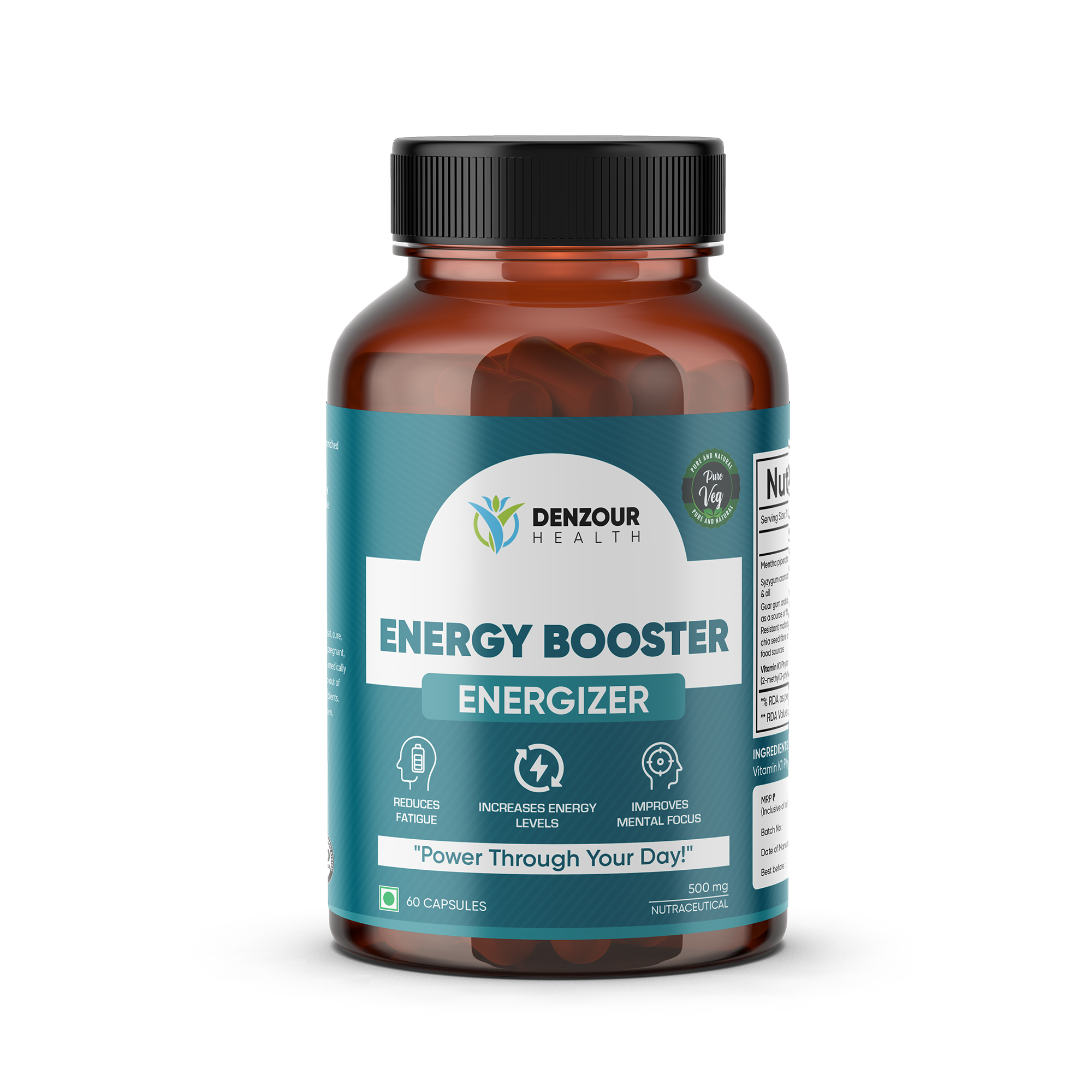Denzour Health Energy Booster - 60 Capsules