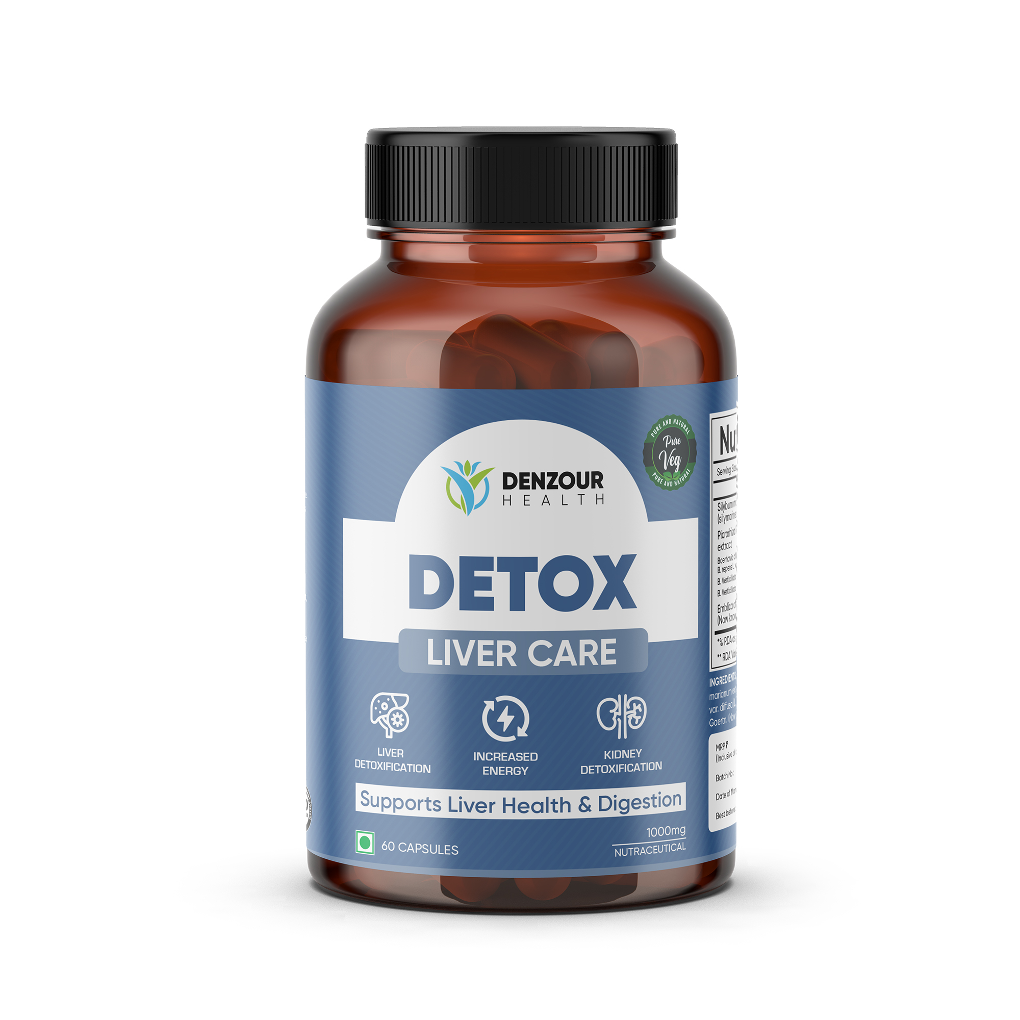 Denzour Health Liver Detox - 60 Capsules
