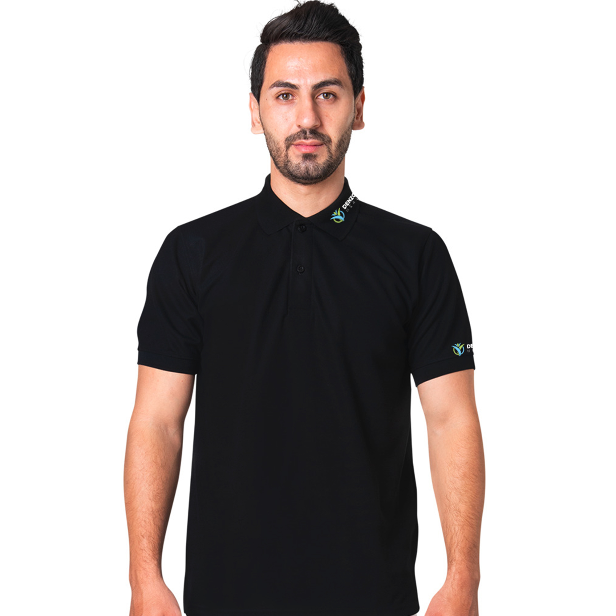 Denzour Health Polo T-shirt Black